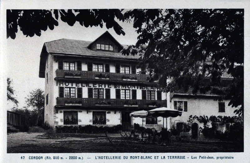 Histoire de l'Hotel Chamois d'or Cordon
